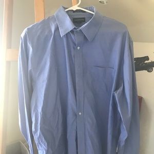 3 Lands' End Dress Shirts, XL
